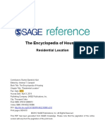 The Encyclopedia of Housing: Residential Location