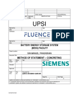 Bess-Sm-3q90041-Qams-005 Method of Statement - Concreting PDF