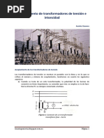 Acoplamiento de Transformadores de Tensión e Intensidad. Andres Granero