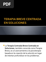 Terapia Breve Centrada en Soluciones