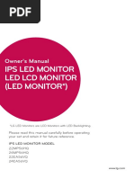 Ips Led Monitor Led LCD Monitor (Led Monitor ) : Owner's Manual