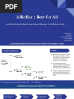 Abinbev: Beer For All: A Portfolio Strategy To Launch Non-Alcoholic Beverage For Abinbev in India