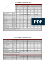 2019-20 Stanford Student Housing Rates