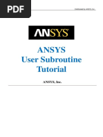 ANSYS Motion 2019 R3 User Subroutine Tutorial PDF