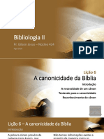 Bibliologia 2 - Lições 6, 7 e 8 