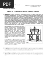 Instructivo No. 1 Visualización Del Flujo Laminar y Turbulento