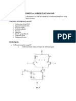 Differential Amplifier Using BJT