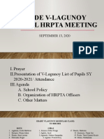 Grade V Lagunoy Virtual Hrpta Meeting