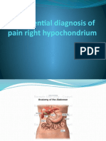 Differential Diagnosis Pain Right Hypochondrium