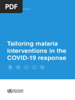 Tailoring Malaria Interventions in The COVID-19 Response