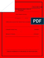 Team Code - R-430 Before The Hon'Ble High Court of Wakanda: W.P. (C) N - 2020