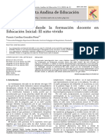 Subjetividades Desde La Formación Docente en Educación Inicial: El Niño Vivido