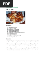 Recetas de Pollo