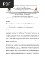 Causas Del Desconocimiento de La Automedicación de Antibióticos en La Actualidad