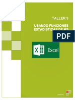 TALLER EXCEL 3 Funciones Estadisticas