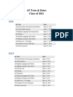 Ap Tests Dates