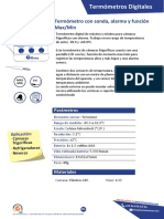 Termometro Digital Gesa Camaras Frigorificas