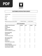 Customer Satisfaction Survey: Rate Our Service