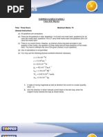 Topper Sample Paper 2 Class XII-Physics