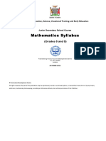 Mathematics Syllabus: Ministry of Education, Science, Vocational Training and Early Education