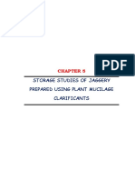 Storage Studies of Jaggery Prepared Using Plant Mucilage Clarificants