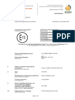 Rapport Technique - Fiche de Renseignements Du Constructeur Sandweiler, Le 01 Décembre 2015