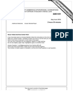 Sociology: University of Cambridge International Examinations General Certificate of Education Ordinary Level