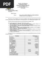 Republic of The Philippines Department of Finance Revenue Region No. 08 Revenue District Office No. 049 North Makati