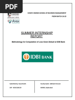 Idbi Credit Risk Management