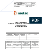 P-DGM-MEC-008.Proc. Cambio de Aceite Lubricador A Chancador