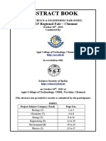 Abstract Book: INSEF Regional Fair - Chennai