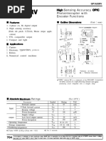 Gpia35Rv: H H Sensing Accuracy OPIC Photointerrupter With Encoder Functions