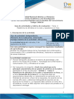 Guía de Actividades y Rúbrica de Evaluación - Unidad 1 - Tarea 2 - Plataforma de Ofimática en La Nube y Repositorios en Línea