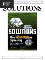 Solutions: Solutions Manual For Photovoltaic Systems Engineering 4Th Edition Messenger