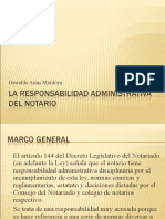 La Responsabilidad Administrativa Del Notario