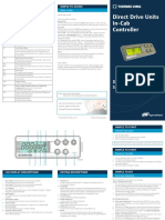 Direct Drive Units In-Cab Controller: Driver's Guide To Simple Operation