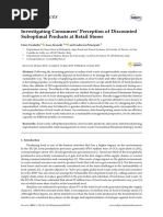 Resources: Investigating Consumers' Perception of Discounted Suboptimal Products at Retail Stores