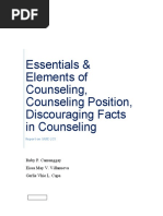 Essential Elements in Counseling