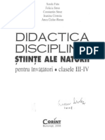 Didactica Disciplinei Știinte Ale Naturii