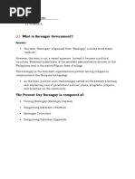 What Is Barangay Government?: PORTUGAL, Ruffa Mae DV