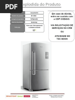 REFRIGERADOR DOMEST 2PORTAS 573L 220V PL Código BRE80AKBNA