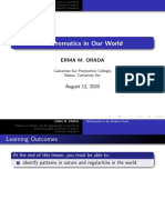 Mathematics in Our World: Erma M. Orada