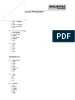 2 Answer Key A Grammar, Vocabulary, and Pronunciation