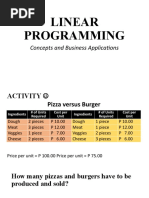 Lesson 2 - Linear Programming