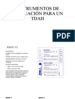 Instrumentos de Evaluación para Un Tdah