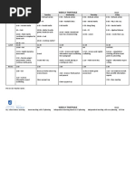 Week 4 Timetable