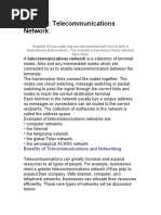 Module 6 - Reading3 - TelecommunicationNetwork