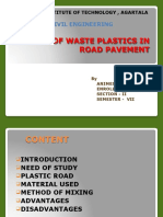 Animesh Kashyap PPT On Plastic Road