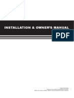 Installation & Owner'S Manual