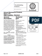 Grinnell Mechanical Products Rigid Coupling - Patented General Description Technical Data